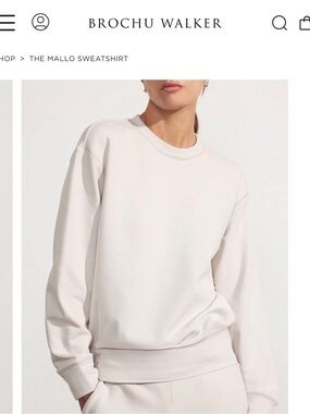 Brochu Walker The Mallo Sweatshirt - Cream
